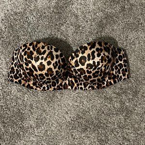 Victoria's Secret animal print strapless bra